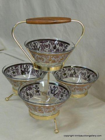 Appraisal: Vintage 's Hors d'oeuvre Party Set - includes a caddy