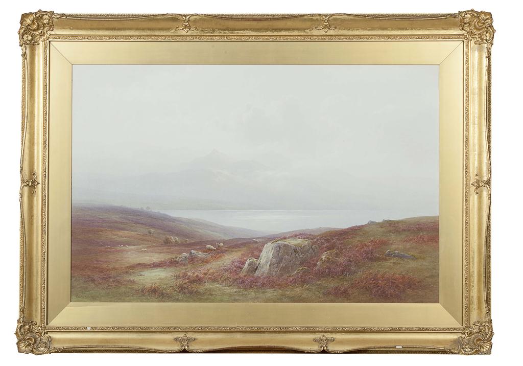 Appraisal: CHARLES E BRITTAN BRITISH - VIEW OF A LOCH FROM