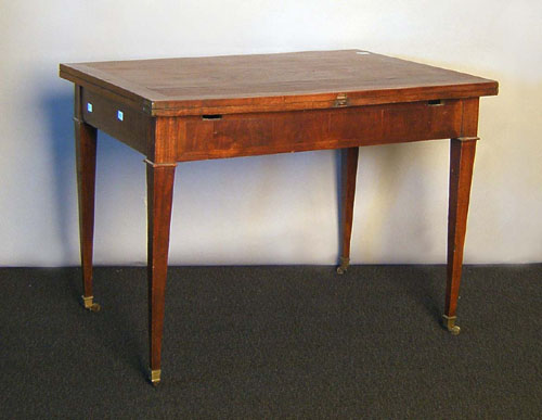 Appraisal: Mahogany flip top games table early th c h w