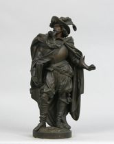 Appraisal: Albert Ernest Carrier-Belleuse French - Salvator Rosa Spelter cast sculpture