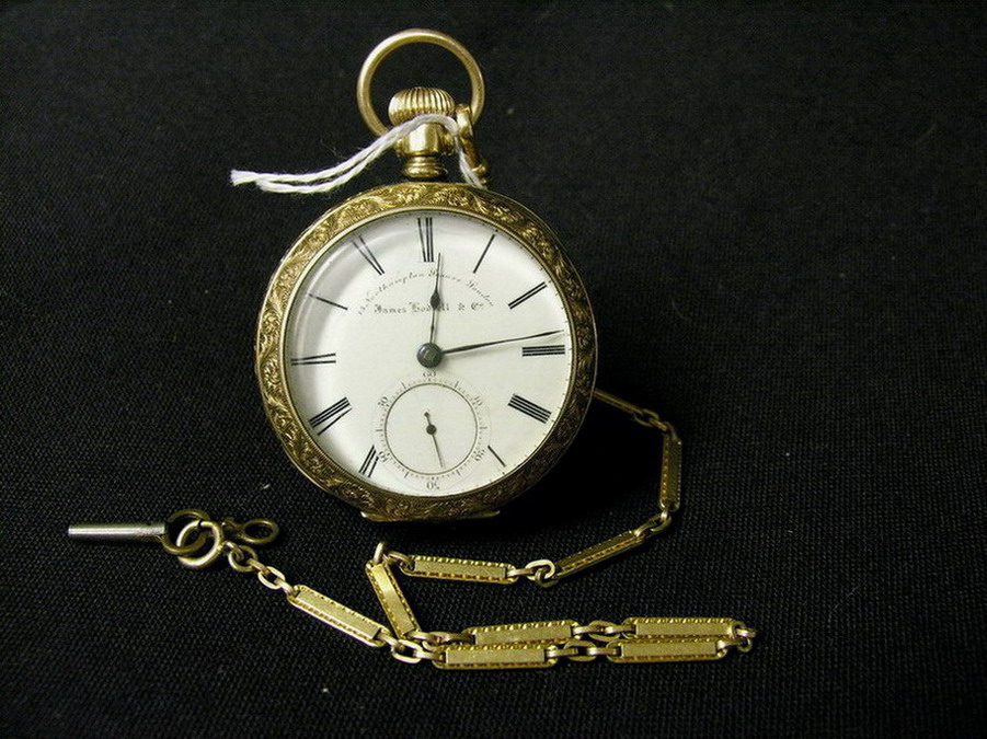 Appraisal: JAMES HODDELL CO POCKET WATCH KEYWIND Northampton Square London Warranted