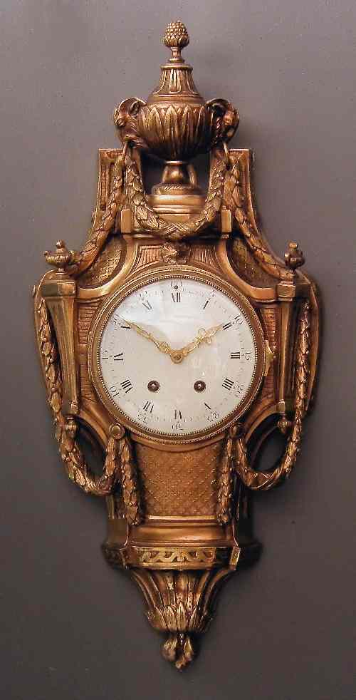 Appraisal: A th Century French ormolu cartel clock by C H