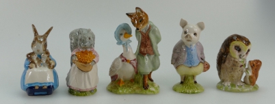 Appraisal: Royal Albert Beatrix Potter figures Goody Tiptoes Pigling Bland Old