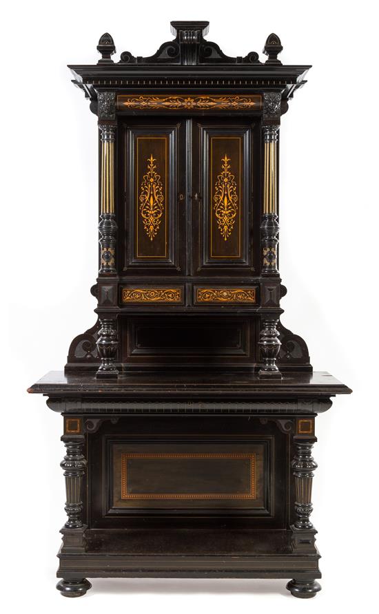 Appraisal: Sale Lot An American Aesthetic Movement Ebonized Cabinet late th