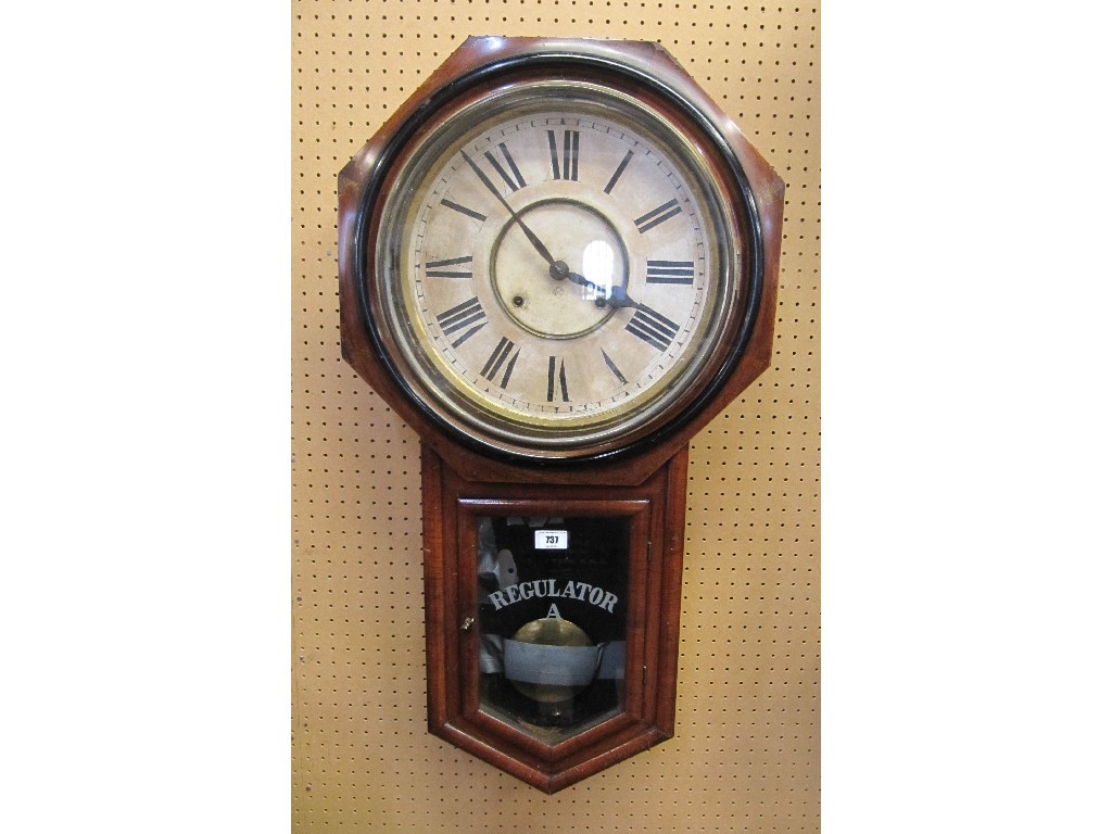 Appraisal: American Ansonia regulator wall clock