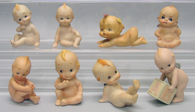 Appraisal: Lot of bisque Kewpie type - Figurines in various poses