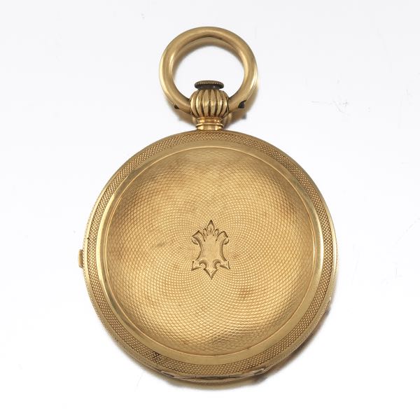 Appraisal: THOMAS RUSSELL SON GOLD REVERSIBLE POCKETWATCH mm case A white