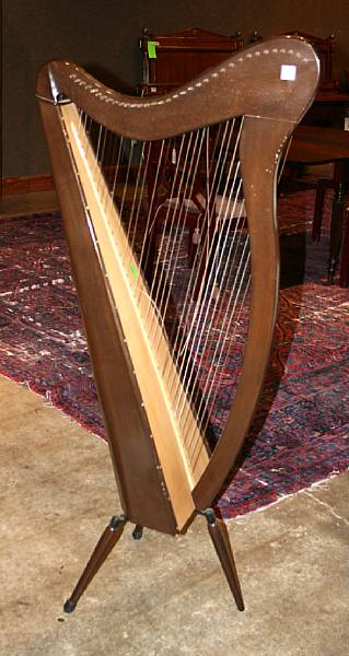 Appraisal: A Lever harp Aoyama Irish late th century height ft