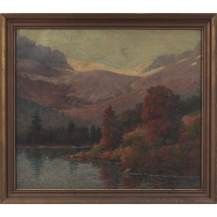 Appraisal: Royal Hill Milleson American - Landscape c oil on canvas