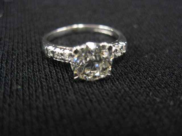 Appraisal: Diamond Platinum Ring carat roundbrilliant high grade diamond VS clarity