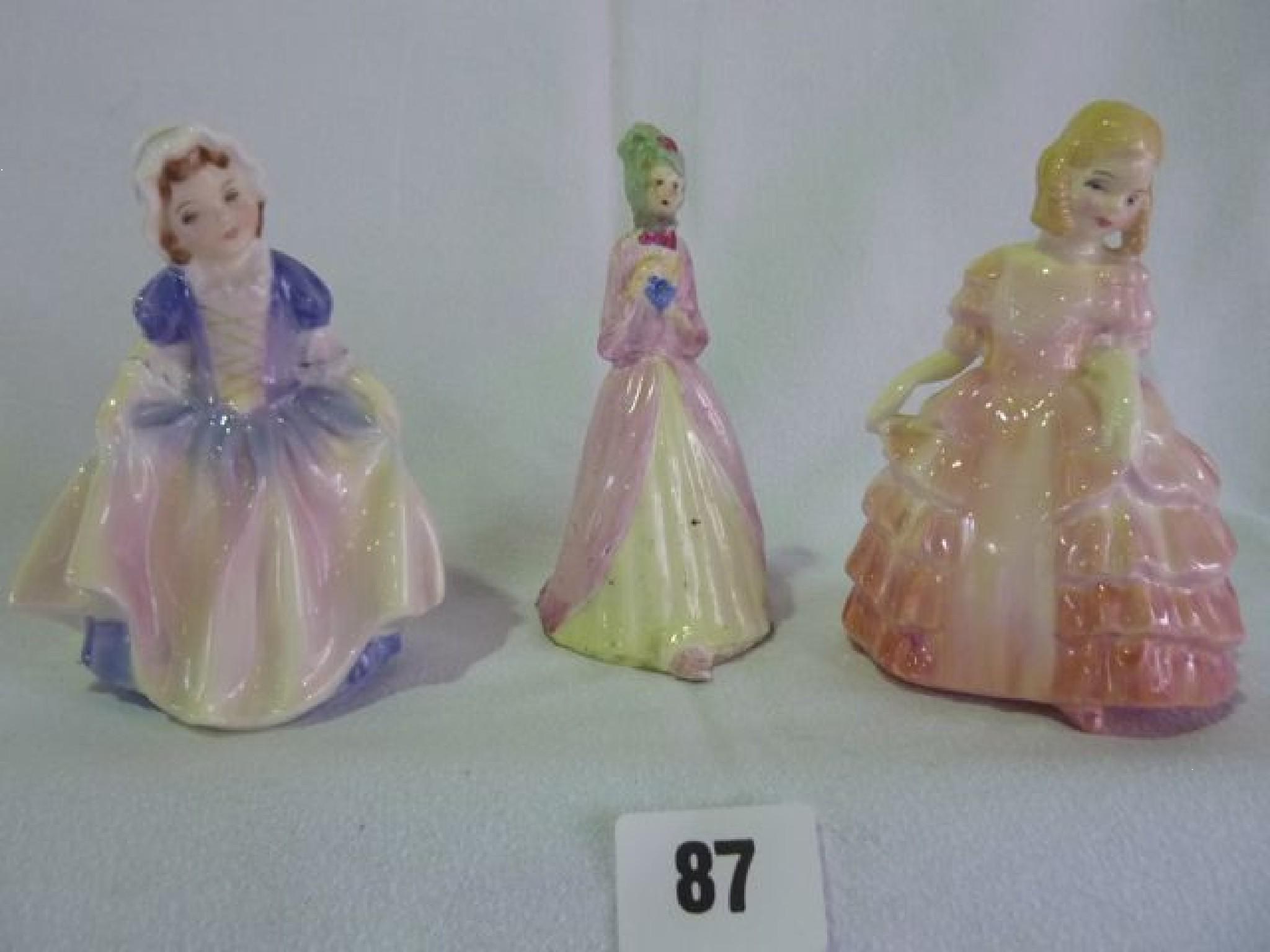 Appraisal: Two Royal Doulton figures 'Rose' HN 'Dinky Do' HN etc