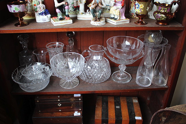 Appraisal: A QUANTITY OF VARIOUS CUT GLASS WARE