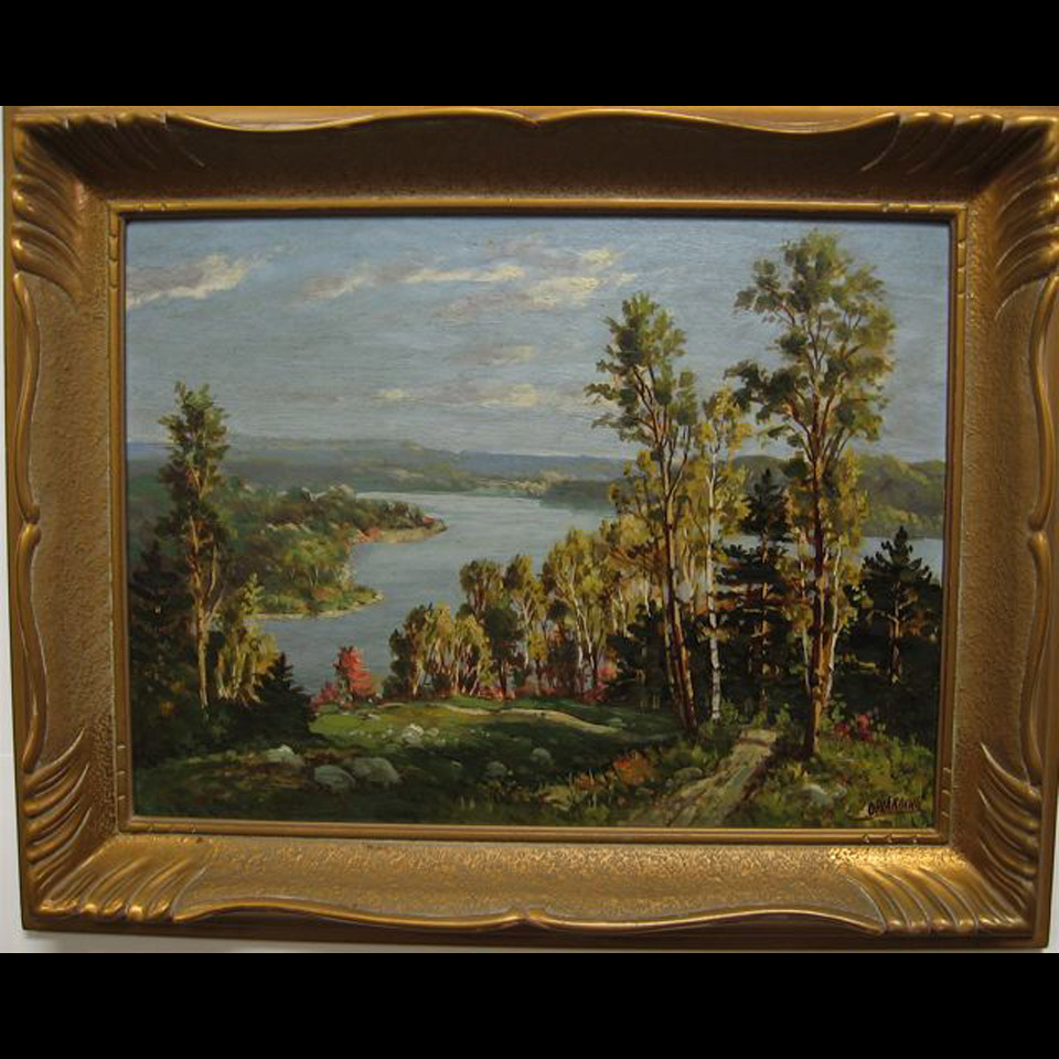 Appraisal: OTTO PLANDING - CANADIAN NORTHERN LAKE SCENE OIL ON MASONITE