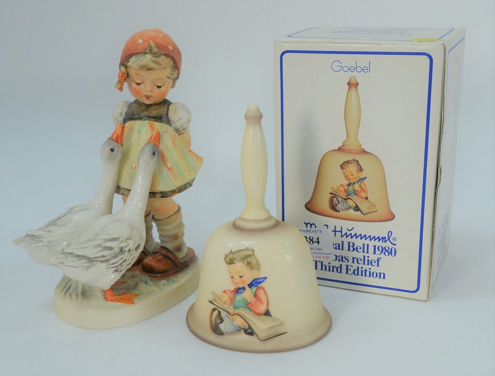 Appraisal: Pair of Hummel's to include 'Goose Girl' and a Annual