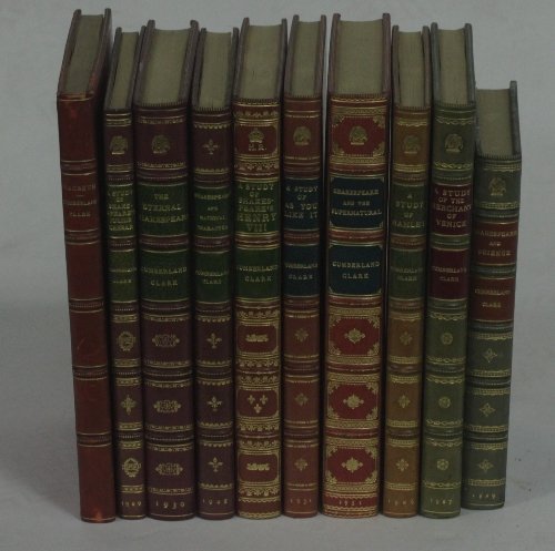 Appraisal: Clark L Various Volumes relating to Shakepeare including studies of