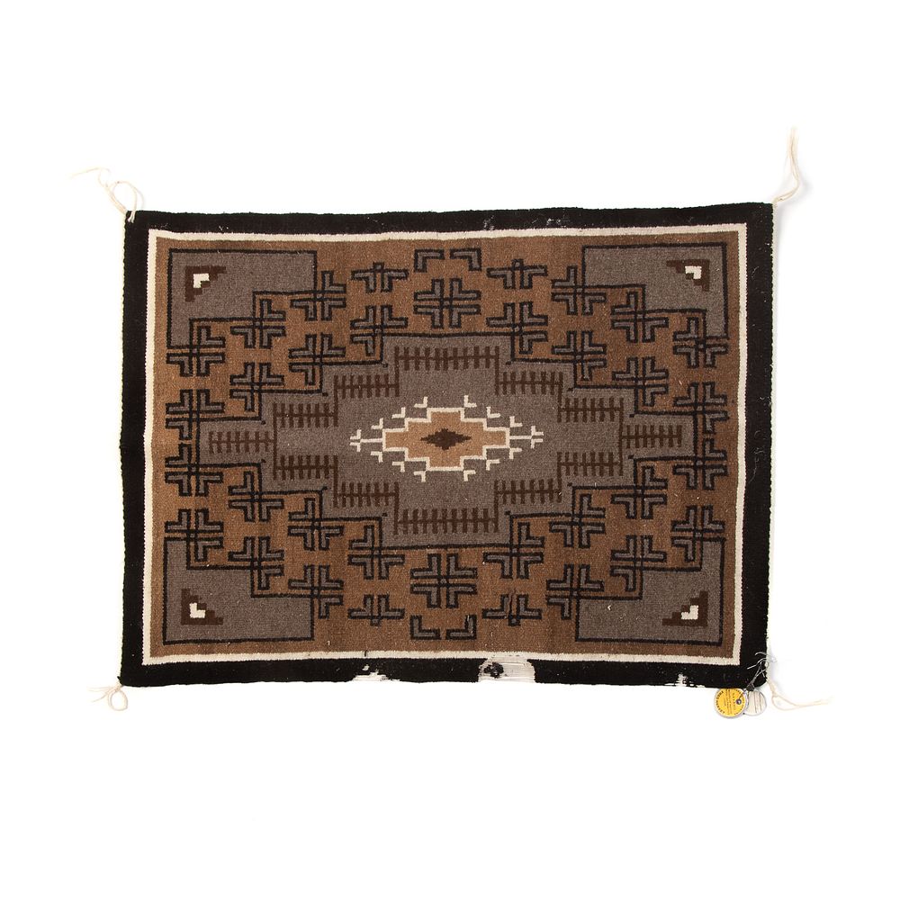 Appraisal: Navajo Two Grey Hill Rug x in From the collection