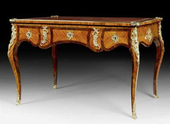 Appraisal: BUREAU-PLAT Louis XV in the style of J DUBOIS Jacques