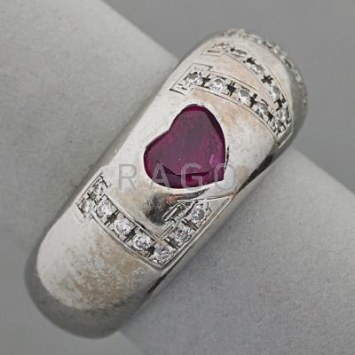 Appraisal: CHOPARD K WG JEWELED LOVE RING ca Smooth tapered band