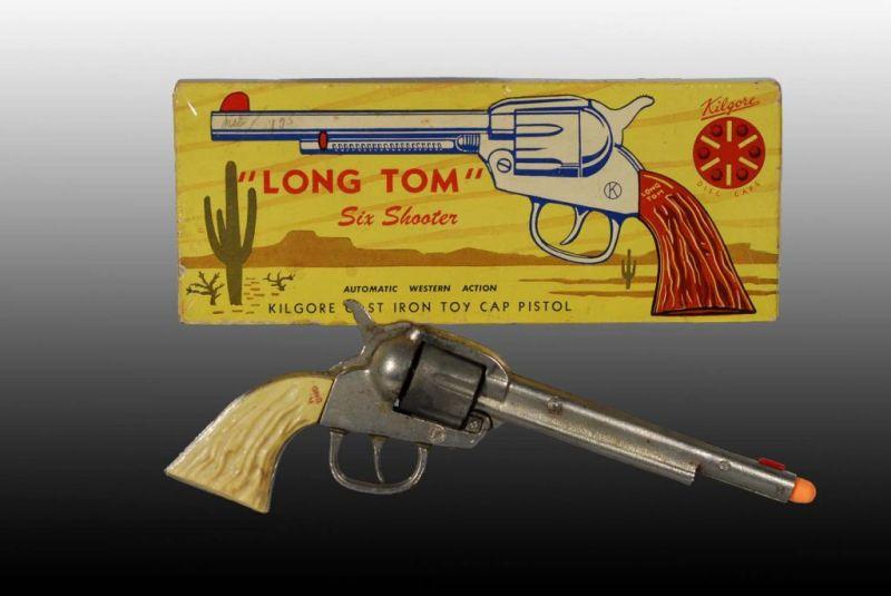 Appraisal: Kilgore Long Tom Toy Cap Gun Description Includes original box