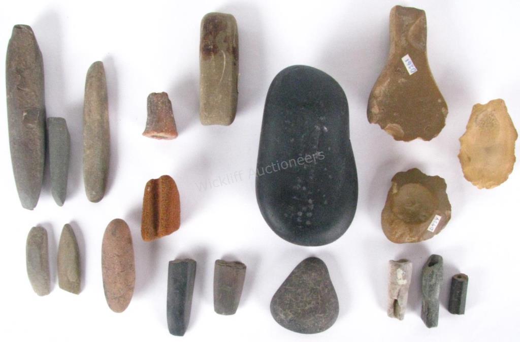 Appraisal: Collection of Indiana Native American Tools found in the mid