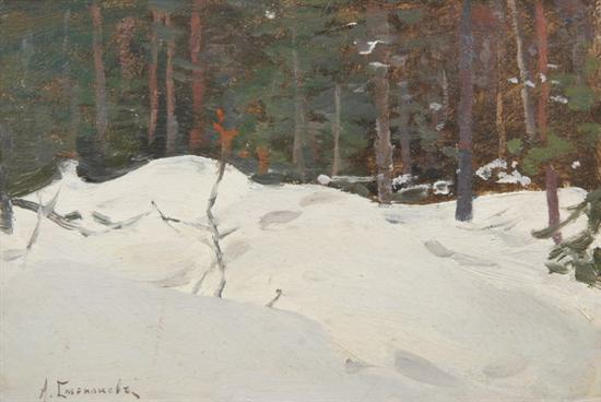 Appraisal: ALEXEI STEPANOV Russian - WINTER FOREST signed lower left Oil