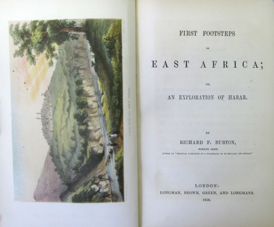 Appraisal: BURTON RICHARD FRANCIS Sir First Footsteps in East Africa hand-colored