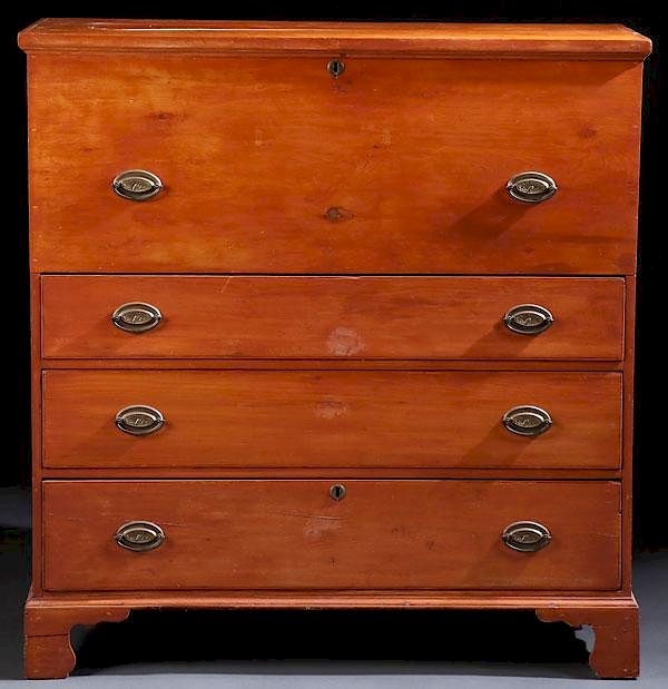 Appraisal: EARLY AMERICAN DRAWER BLANKET CHEST C A FINE EARLY AMERICAN