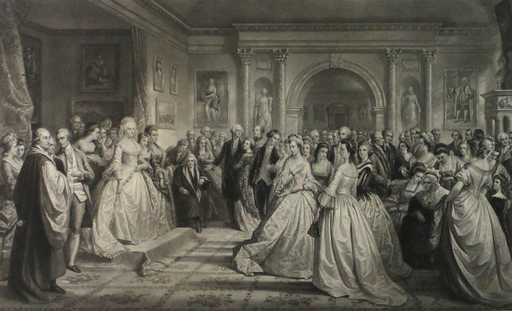 Appraisal: ALEXANDER HAY RITCHIE SCOTTISH - REPUBLICAN COURT LADY WASHINGTON'S RECEPTION