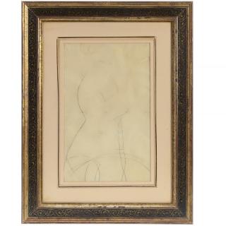 Appraisal: Attributed to Amedeo Modigliani drawing Attributed to Amedeo Modigliani drawing