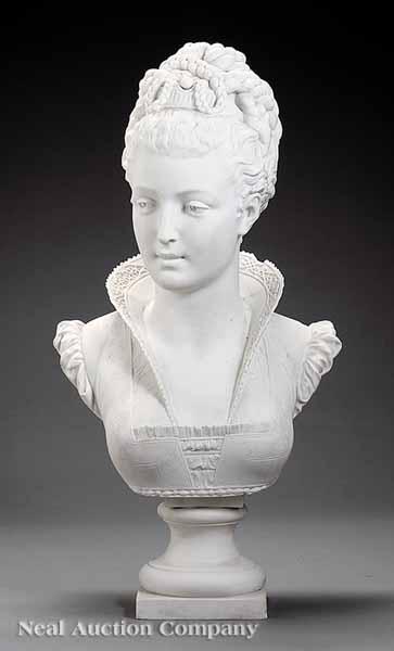 Appraisal: An English Parian Bust of a Woman mid- th c