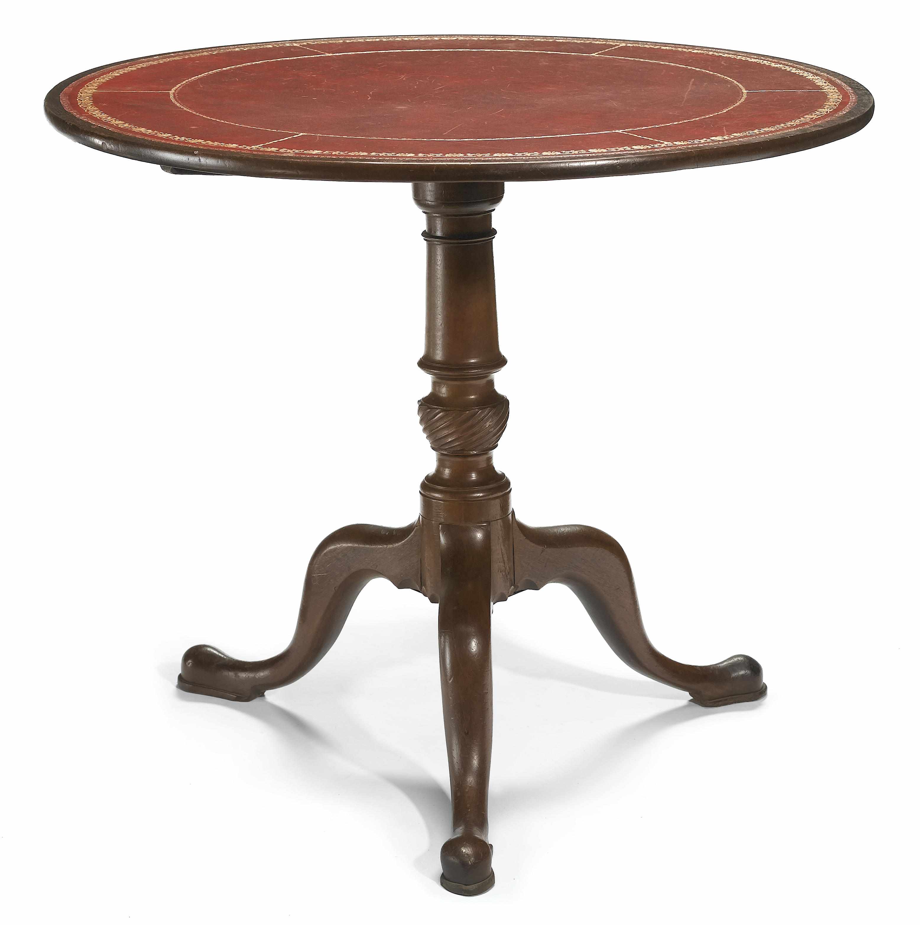 Appraisal: A George III mahogany tilt top occasional table fourth quarter