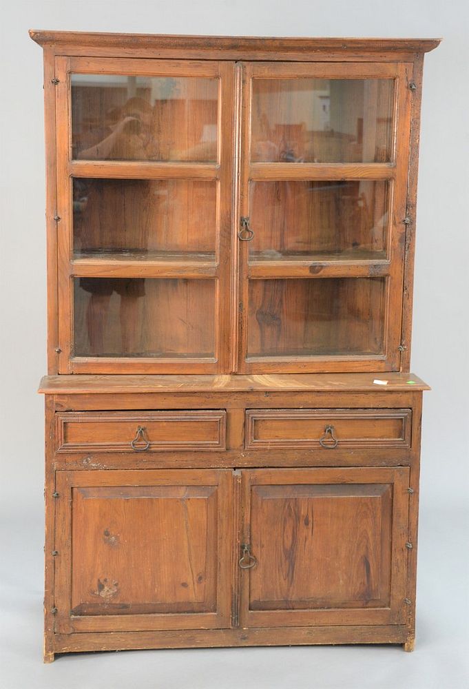 Appraisal: Hutch with raised panels ht wd Hutch with raised panels