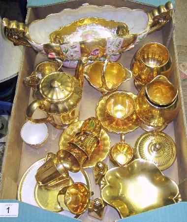 Appraisal: A Collection of various Gold pottery to include Royal Winton