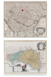 Appraisal: A PAIR OF MAPS OF EASTERN EUROPE DEPICTING THE KINGDOM