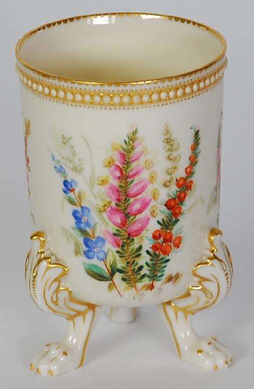 Appraisal: VICTORIAN ROYAL WORCESTER PORCELAIN VASE 'U' shaped with three gilt