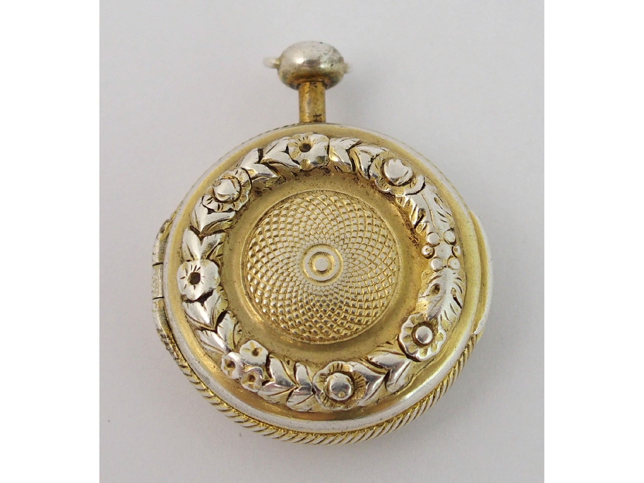 Appraisal: A novelty silver gilt vinaigretteby Samuel Pemberton Birmingham modelled as