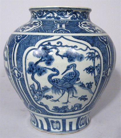 Appraisal: Chinese blue underglazed vase ming four character mark republic period