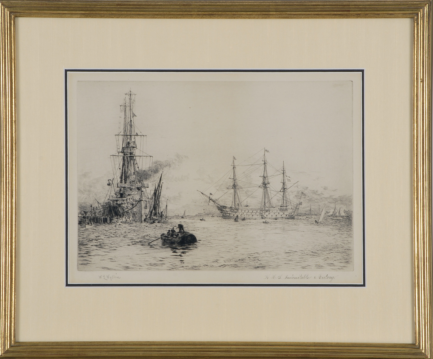 Appraisal: FRAMED ETCHING W L WYLIE British th Century H M