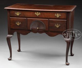 Appraisal: QUEEN ANNE STYLE MAHOGANY LOWBOY MADE BY NATHAN MARGOLIS Circa