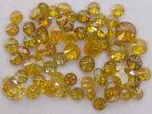 Appraisal: A quantity of loose polished yellow diamonds approx carats