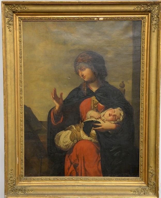 Appraisal: Madonna and Child th century Italian school unsigned x Madonna