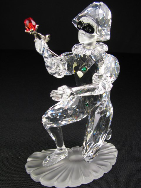 Appraisal: Authentic Swarovski crystal figurine from Masquerade collection issued in now