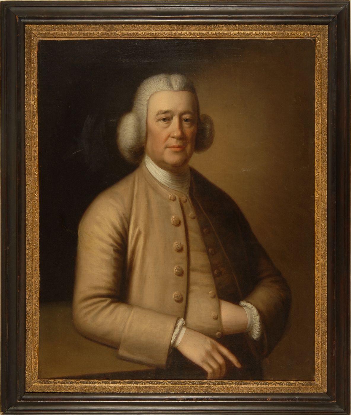 Appraisal: COLONIAL SCHOOLAmerican th CenturyPortrait of a gentleman depicting a finely