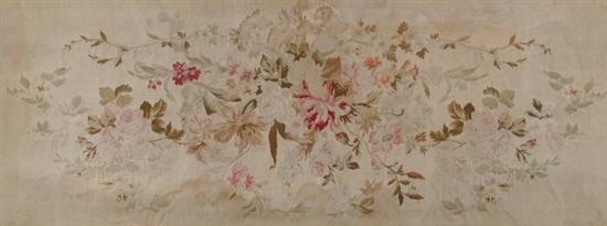 Appraisal: FRENCH AUBUSSON TAPESTRY PANEL early th century Depicting a large