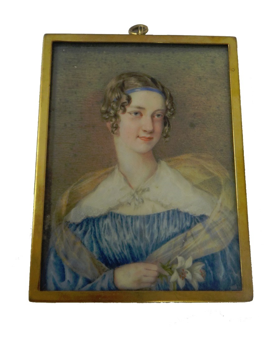 Appraisal: Edwin Dalton Smith - British portrait miniature on ivory of