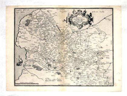 Appraisal: pieces Engraved Maps - European Areas Ortelius Abraham Artois Antwerp