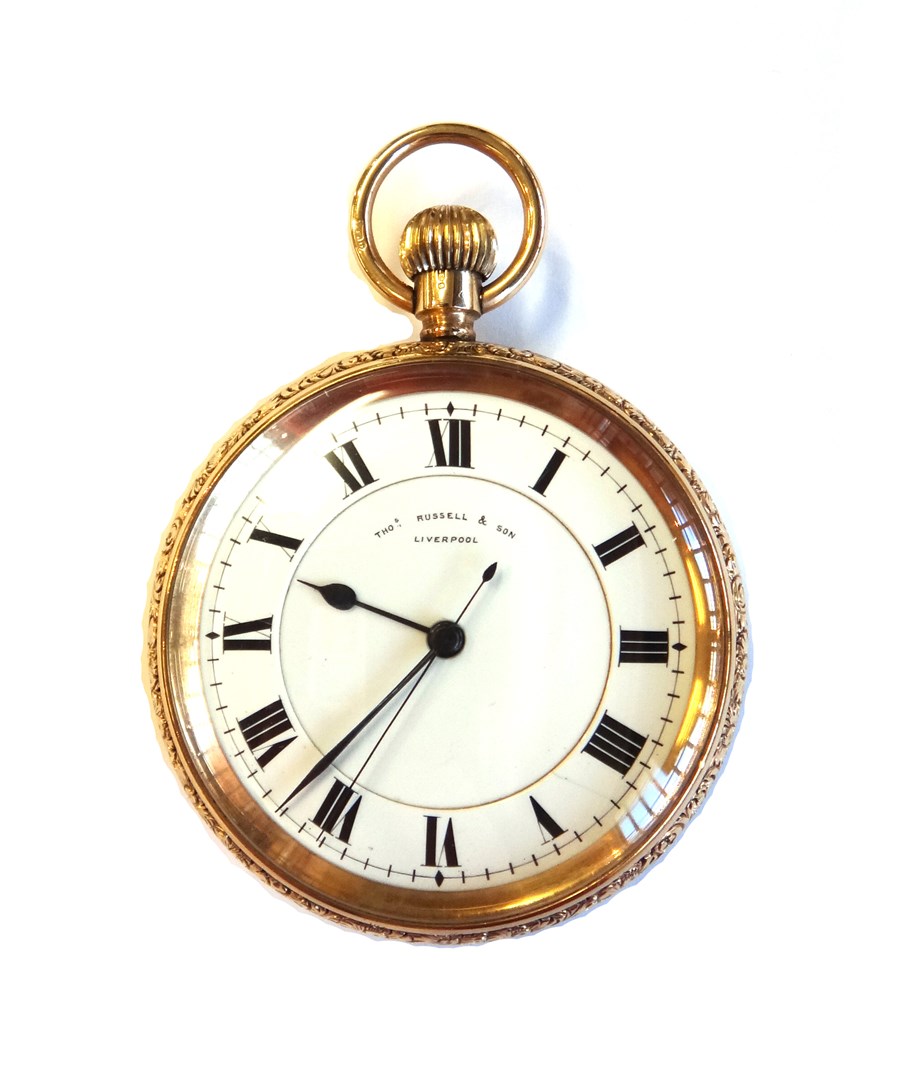 Appraisal: A gentleman's ct gold cased keyless wind openfaced pocket watch