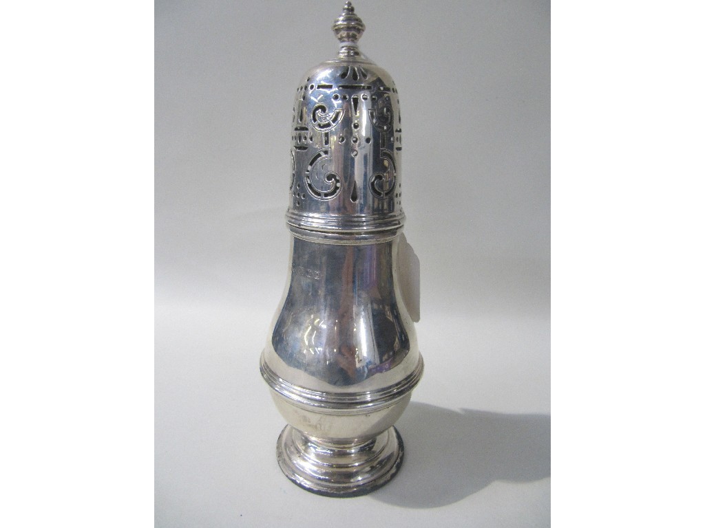 Appraisal: Silver sugar castor London