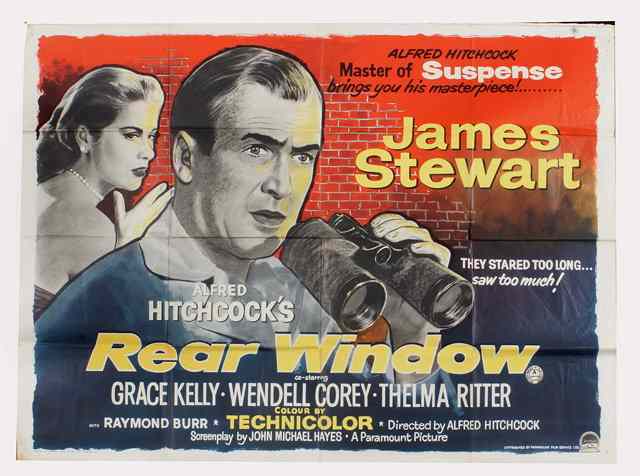 Appraisal: REAR WINDOW Paramount starring James Stewart and Grace Kelly directed