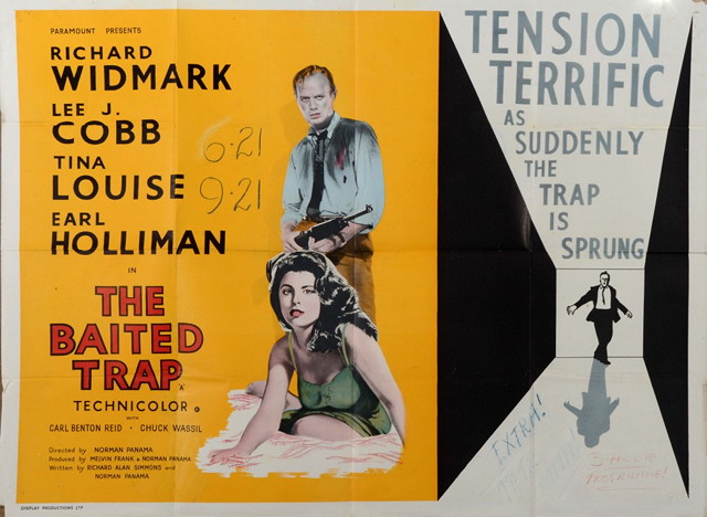 Appraisal: THE BAITED TRAP Paramount crime starring Richard Widmark British quad